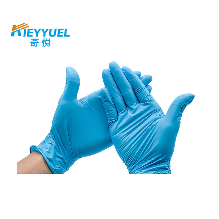 Guantes de nitrilo desechables sin polvo