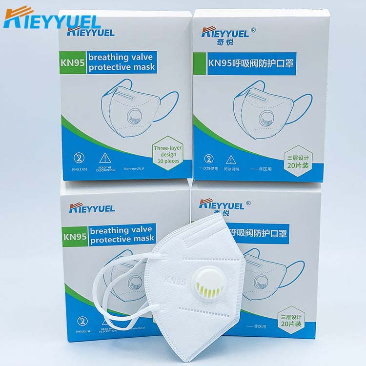 Máscara protectora de válvula respiratoria KN95